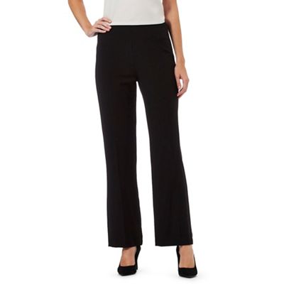 The Collection Petite Black straight legged trousers